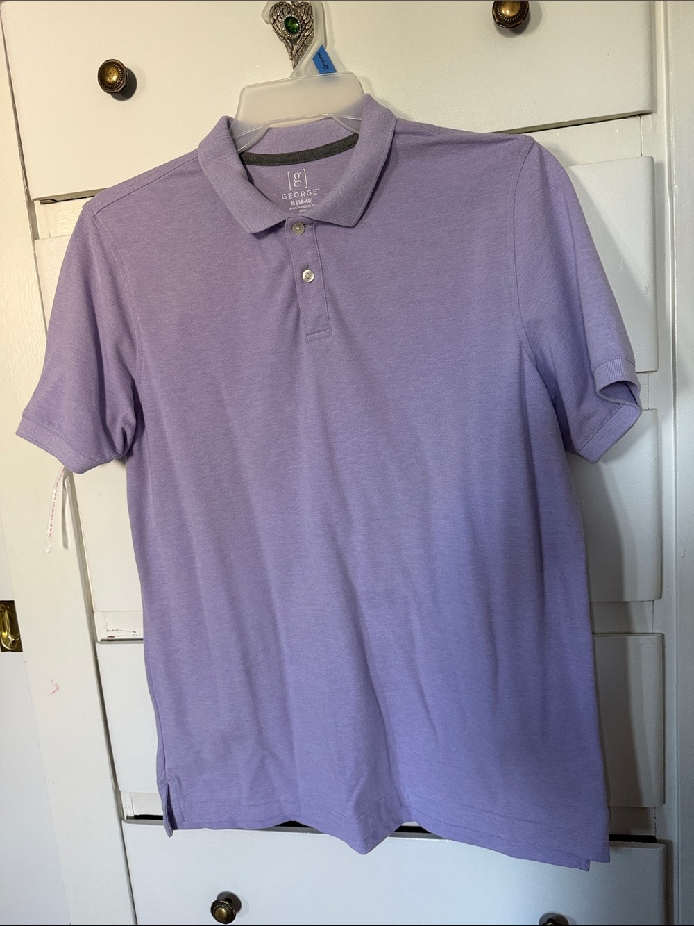 George Men’s Light Purple Polo Shirt. Size M